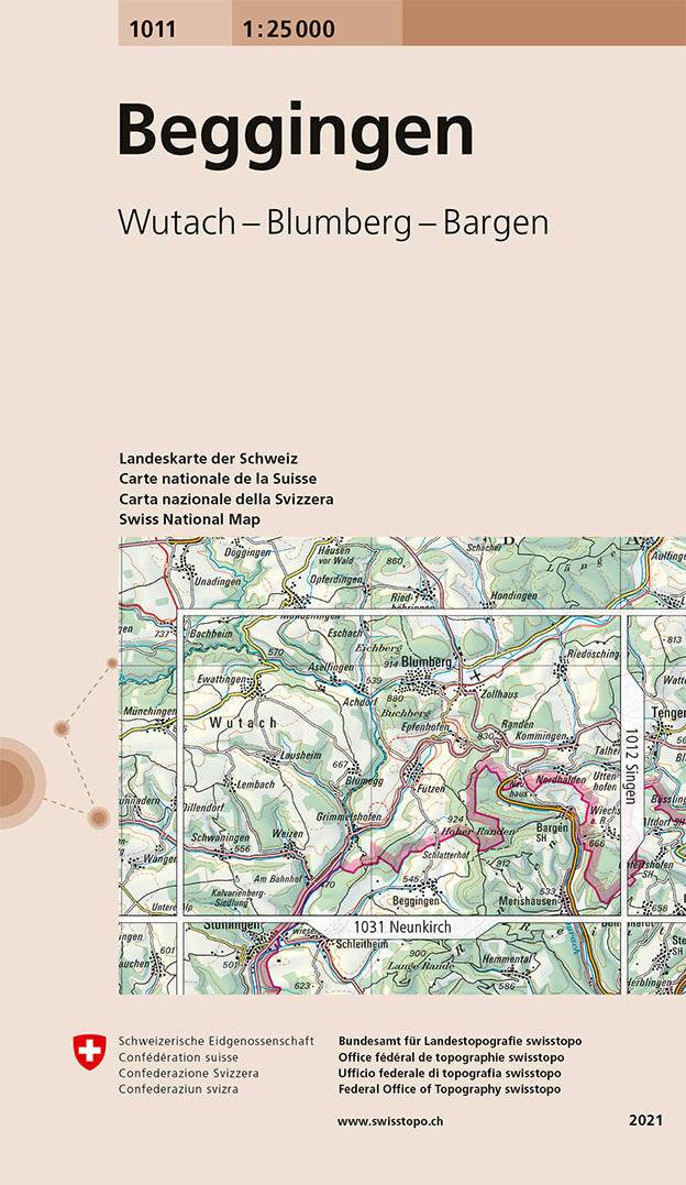 Swisstopo | 1011 Beggingen - • WEBER VERLAG