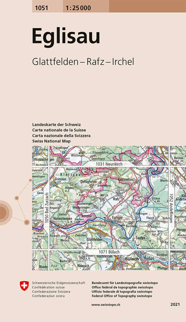 Swisstopo | 1051 Eglisau - • WEBER VERLAG