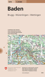 Swisstopo | 1070 Baden - • WEBER VERLAG