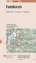 Swisstopo | 1116 Feldkirch - • WEBER VERLAG