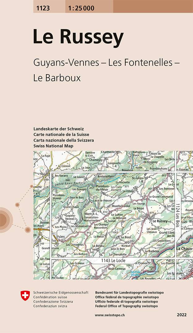 Swisstopo | 1123 Le Russey - • WEBER VERLAG