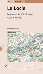 Swisstopo | 1143 Le Locle - • WEBER VERLAG