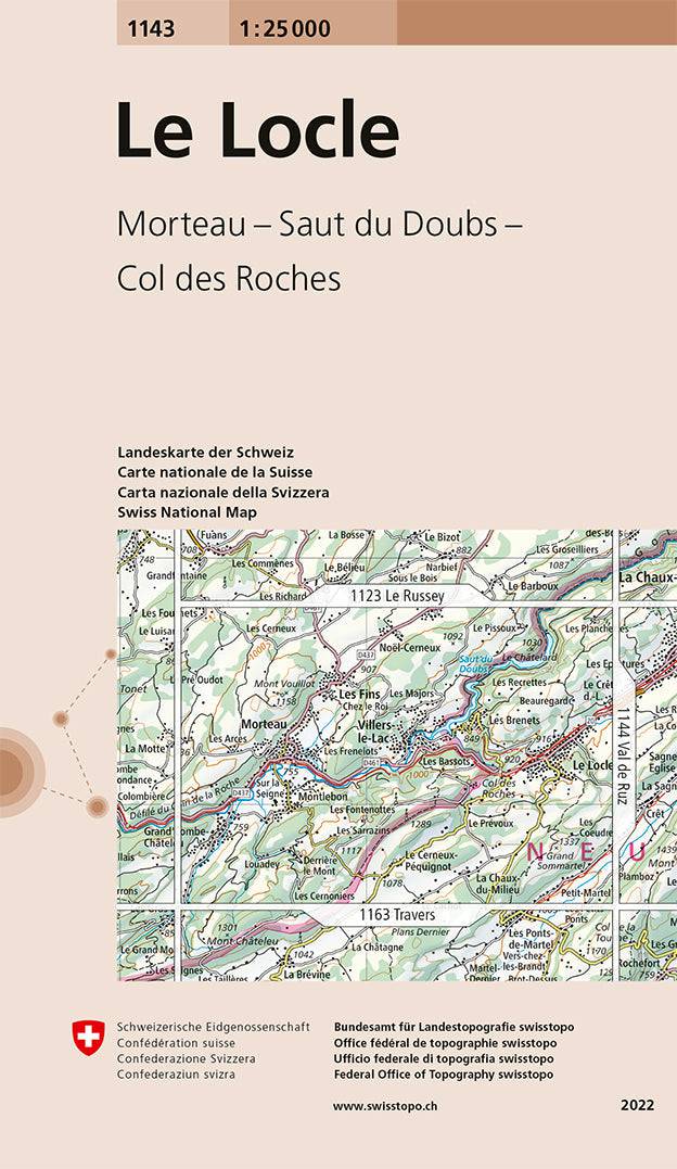 Swisstopo | 1143 Le Locle - • WEBER VERLAG
