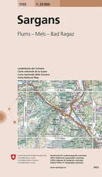 Swisstopo | 1155 Sargans - • WEBER VERLAG