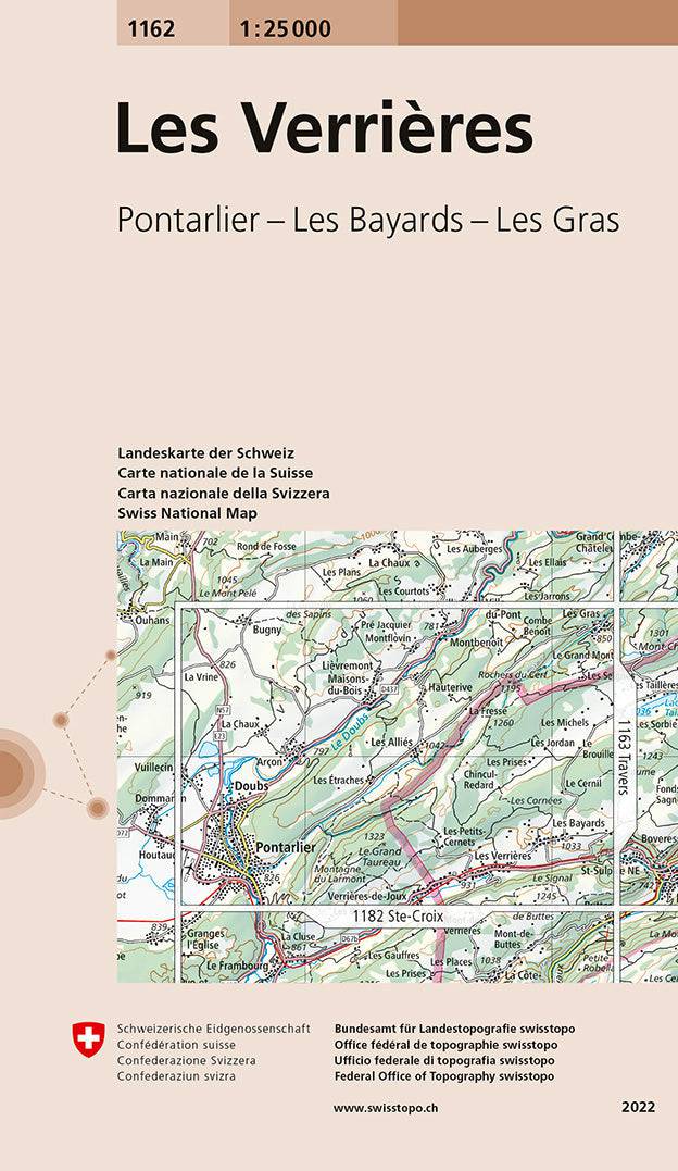 Swisstopo | 1162 Les Verrières - • WEBER VERLAG
