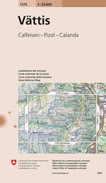 Swisstopo | 1175 Vättis - • WEBER VERLAG