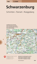 Swisstopo | 1186 Schwarzenburg - • WEBER VERLAG