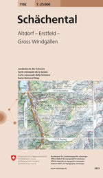 Swisstopo | 1192 Schächental - • WEBER VERLAG