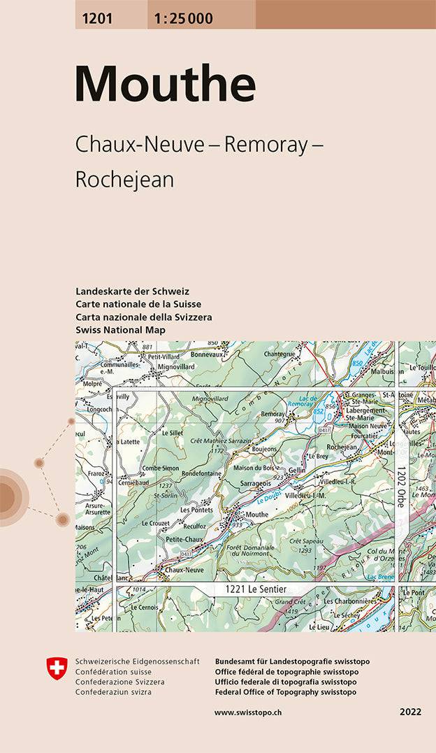 Swisstopo | 1201 Mouthe - • WEBER VERLAG