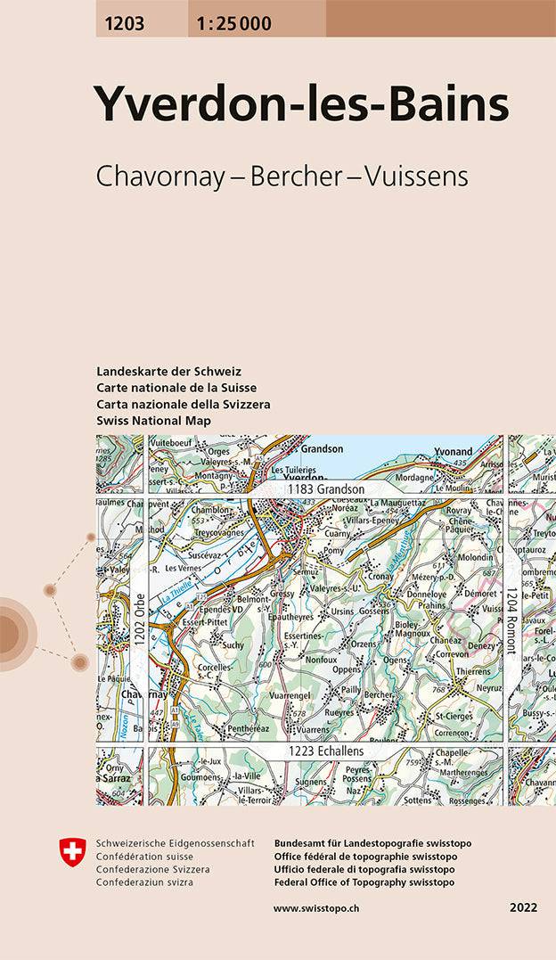 Swisstopo | 1203 Yverdon-les-Bains - • WEBER VERLAG