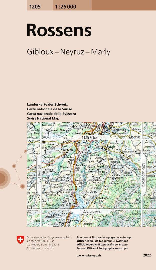 Swisstopo | 1205 Rossens - • WEBER VERLAG