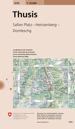 Swisstopo | 1215 Thusis - • WEBER VERLAG