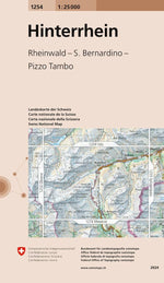 Swisstopo | 1254 Hinterrhein - • WEBER VERLAG