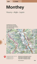 Swisstopo | 1284 Monthey - • WEBER VERLAG