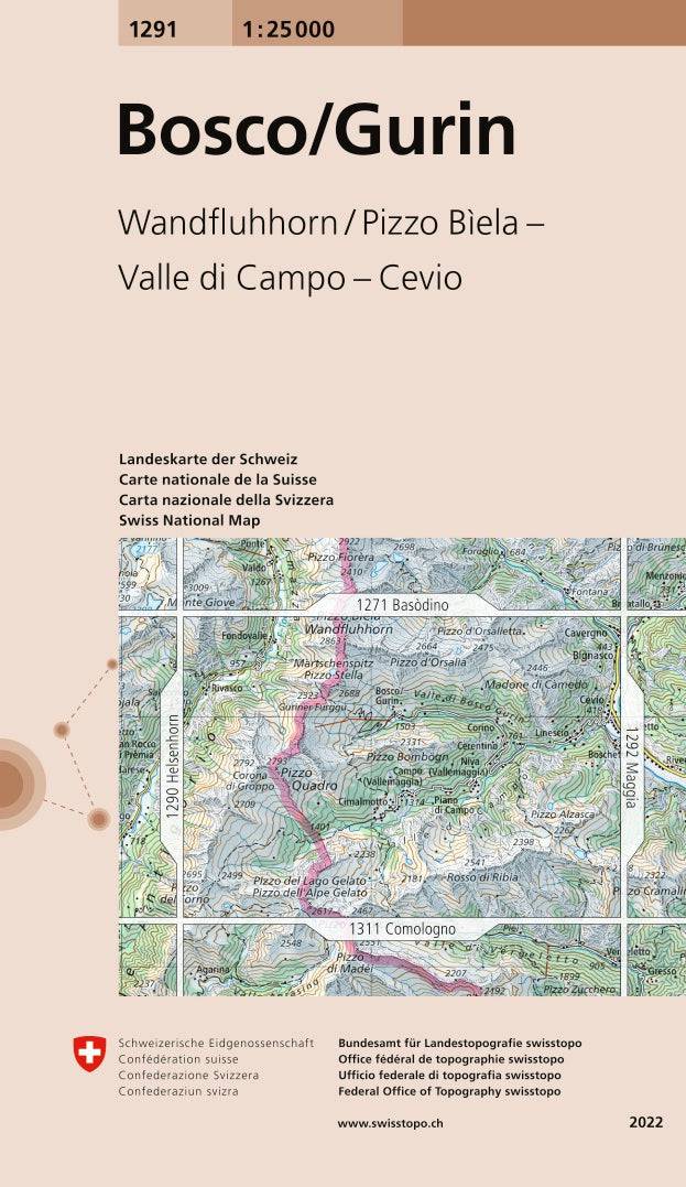 Swisstopo | 1291 Bosco/Gurin - • WEBER VERLAG