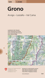 Swisstopo | 1294 Grono - • WEBER VERLAG