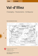 Swisstopo | 1304 Val-d'Illiez - • WEBER VERLAG