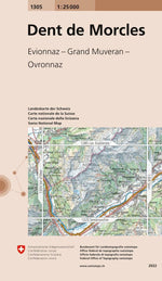 Swisstopo | 1305 Dent de Morcles - • WEBER VERLAG