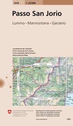 Swisstopo | 1314 Passo San Jorio - • WEBER VERLAG