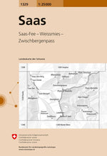 Swisstopo | 1329 Saas - • WEBER VERLAG