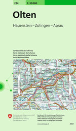 Swisstopo | 224 Olten - • WEBER VERLAG