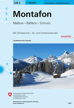 Swisstopo | 238S Montafon Schneesportkarte - • WEBER VERLAG