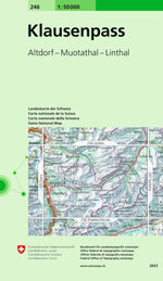 Swisstopo | 246 Klausenpass - • WEBER VERLAG