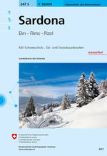 Swisstopo | 247S Sardona Schneesportkarte - • WEBER VERLAG