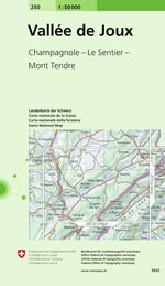 Swisstopo | 250 Vallée de Joux - • WEBER VERLAG