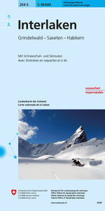 Swisstopo | 254S Interlaken Schneesportkarte - • WEBER VERLAG