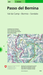 Swisstopo | 269 Passo del Bernina - • WEBER VERLAG