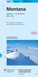 Swisstopo | 273S Montana Schneesportkarte - • WEBER VERLAG
