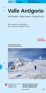 Swisstopo | 275S Valle Antigorio Schneesportkarte - • WEBER VERLAG