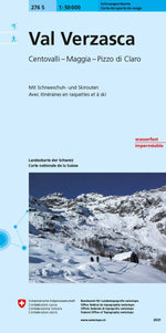 Swisstopo | 276S Val Verzasca Schneesportkarte - • WEBER VERLAG