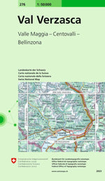Swisstopo | 276 Val Verzasca - • WEBER VERLAG