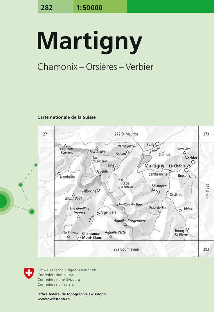 Swisstopo | 282 Martigny - • WEBER VERLAG