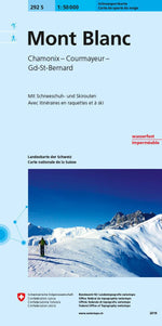 Swisstopo | 292S Mont Blanc Schneesportkarte - • WEBER VERLAG