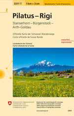 Swisstopo | 3311T Pilatus - Rigi Wanderkarte - • WEBER VERLAG