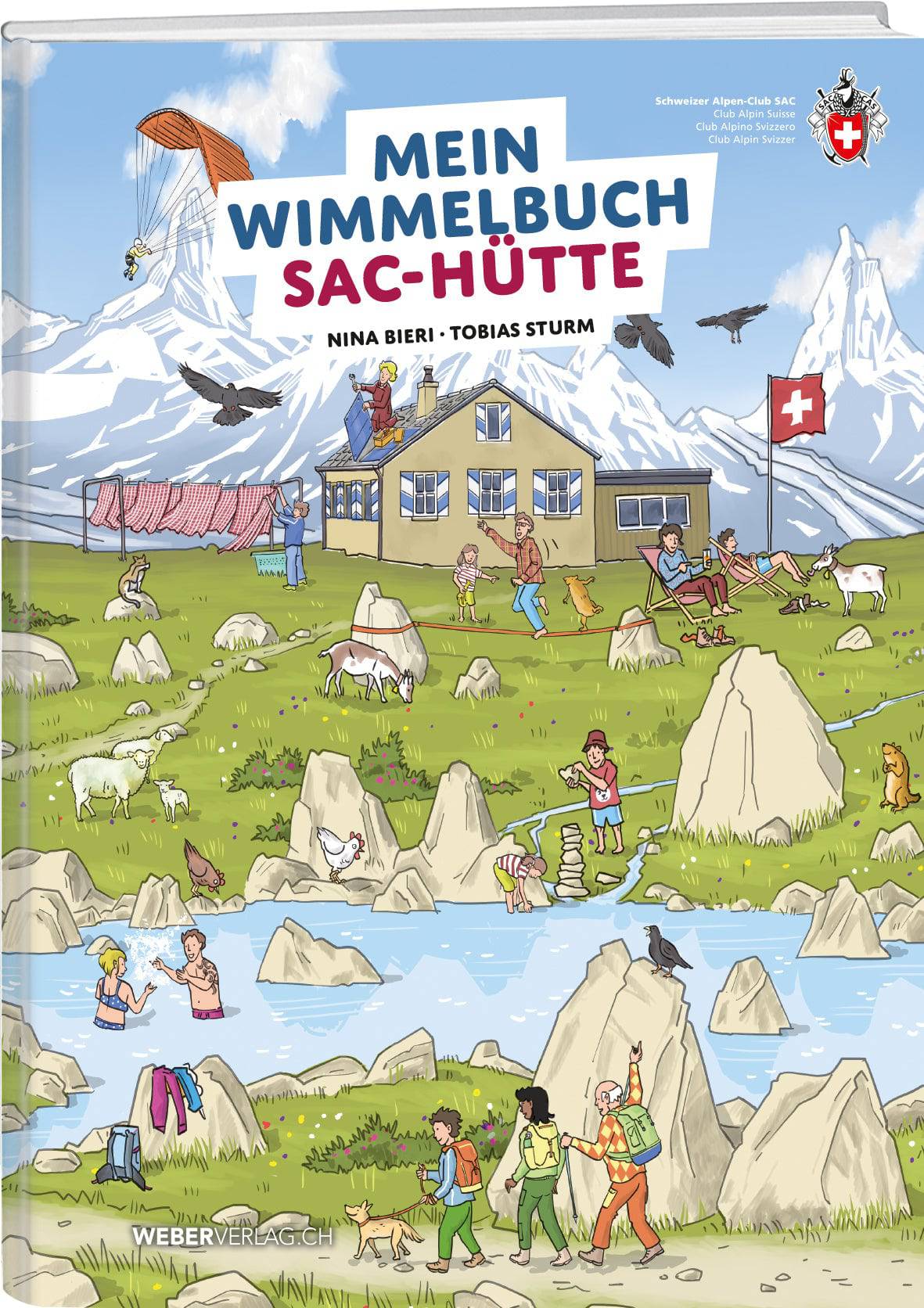Tobias Sturm | Mein Wimmelbuch SAC-Hütte - • WEBER VERLAG
