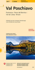 Swisstopo | 469T Val Poschiavo Wanderkarte - • WEBER VERLAG