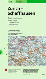 Swisstopo | 5010 Zürich - Schaffhausen - • WEBER VERLAG