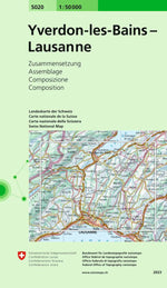 Swisstopo | 5020 Yverdon-les-Bains - Lausanne - • WEBER VERLAG