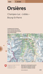 Swisstopo | 1345 Orsières - • WEBER VERLAG