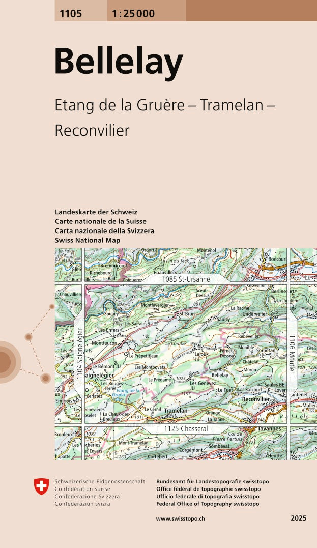 Swisstopo | 1105 Bellelay - • WEBER VERLAG