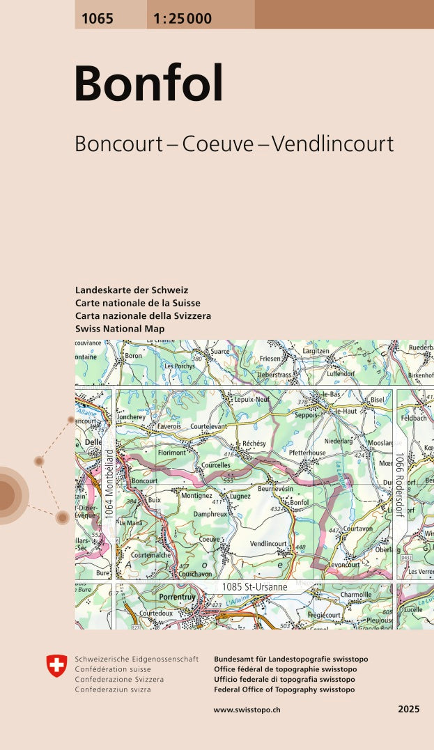 Swisstopo | 1065 Bonfol - • WEBER VERLAG