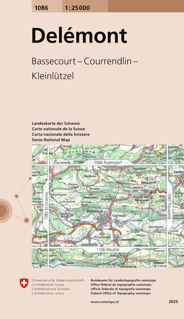 Swisstopo | 1086 Delémont - • WEBER VERLAG
