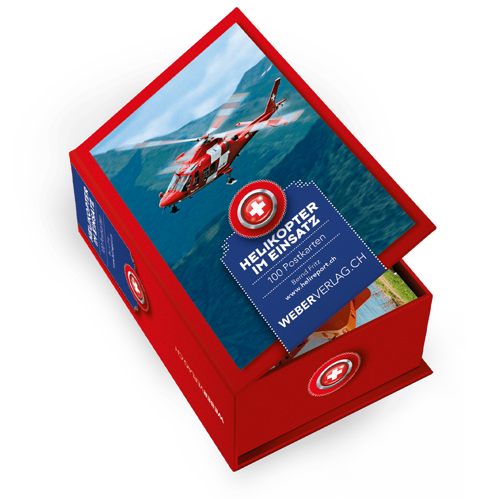Bernd Fritz | Postkartenbox Helikopter im Einsatz - • WEBER VERLAG