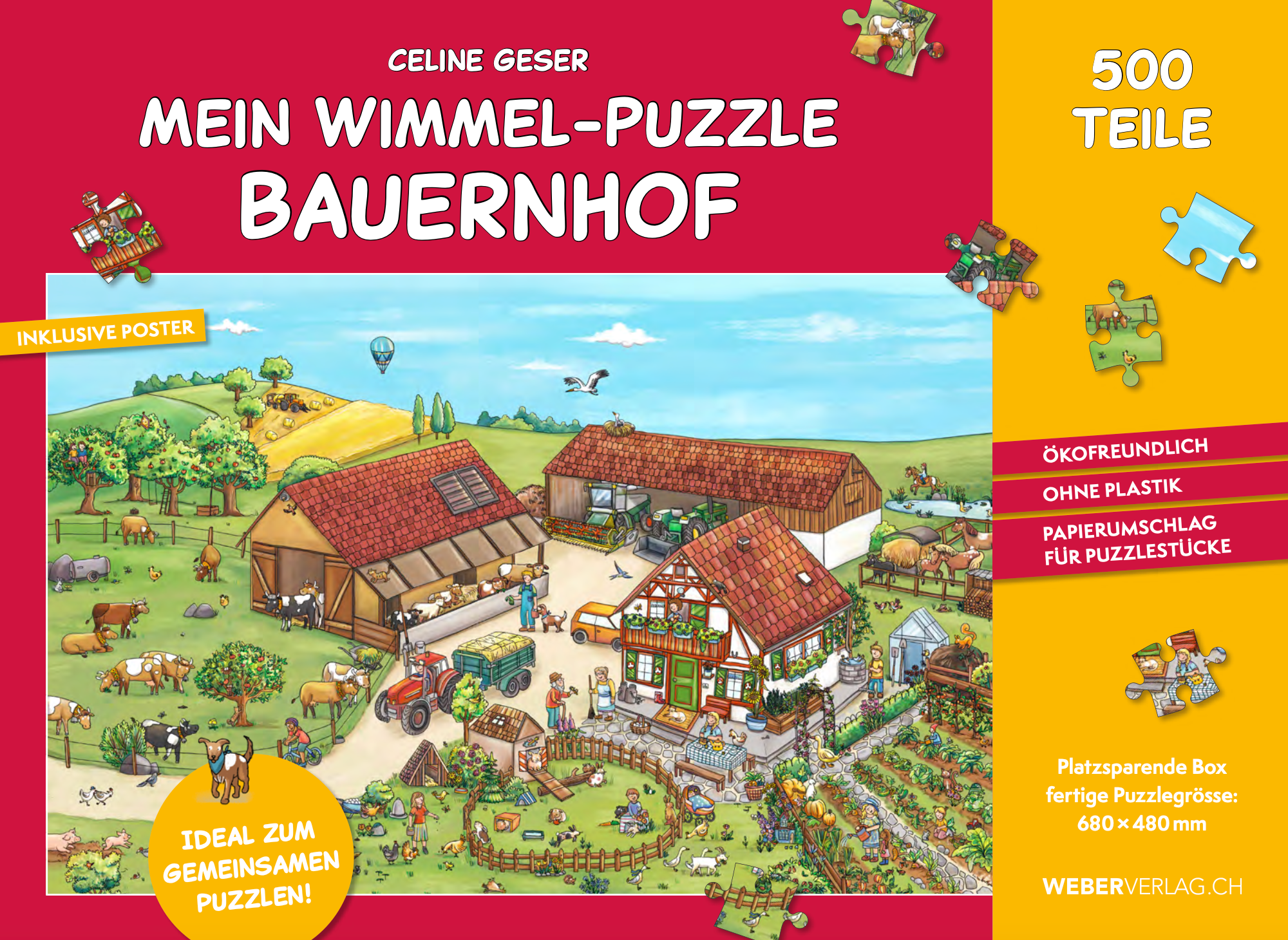 Celine Geser | Mein Wimmel-Puzzle Bauernhof