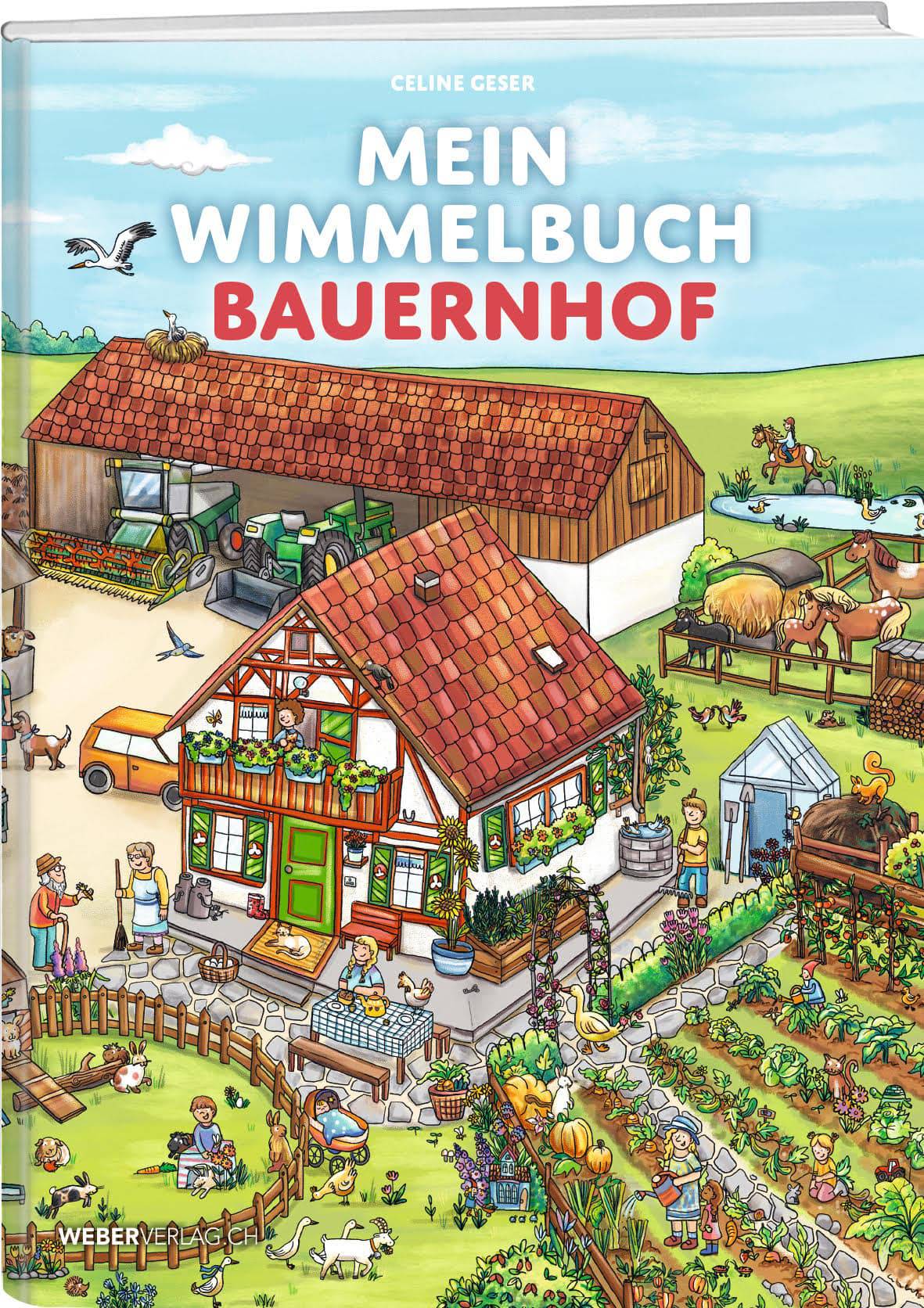 Celine Geser | Mein Wimmelbuch Bauernhof - • WEBER VERLAG