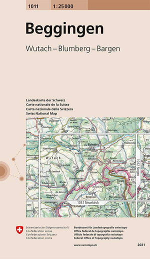 Swisstopo | 1011 Beggingen - • WEBER VERLAG